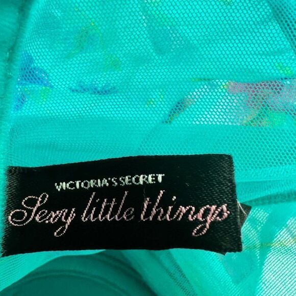 Victoria's Secret Sexy Little Things Floral Corset Sheer Top Size 36B - Picture 10 of 13